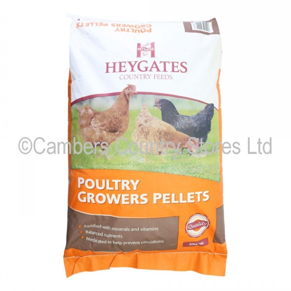 Heygates Poultry Growers Pellets 20kg Cambers Country Store